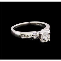 0.91 ctw Diamond Ring - 14KT White Gold