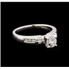 Image 1 : 0.91 ctw Diamond Ring - 14KT White Gold