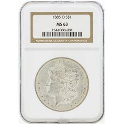 1885-O MS63 NGC Morgan Silver Dollar