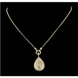 3.02 ctw Diamond Necklace - 14KT Yellow Gold