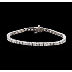 4.68 ctw Diamond Tennis Bracelet - 14KT White Gold