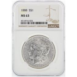 1888 NGC MS63 Morgan Silver Dollar