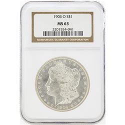 1904-O MS63 NGC Morgan Silver Dollar