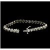 Image 4 : 10.00 ctw Diamond Bracelet - 14KT White Gold