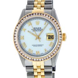 Rolex Two-Tone 2.75 ctw Diamond DateJust Men's Watch