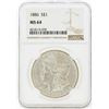Image 1 : 1886 MS64 NGC Morgan Silver Dollar