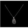 Image 2 : 14KT White Gold 1.84 ctw Diamond Pendant With Chain