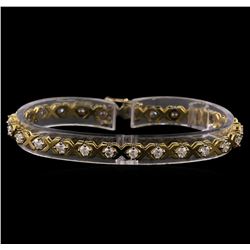 14KT Yellow Gold 2.23 ctw Diamond Tennis Bracelet