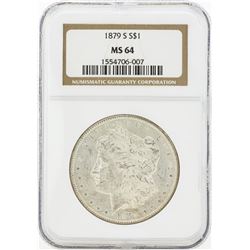 1879-S MS64 NGC Morgan Silver Dollar