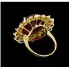 Image 3 : 24.22 ctw Ruby and Diamond Ring - 14KT Yellow Gold