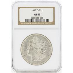 1885-O MS63 NGC Morgan Silver Dollar