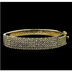 2.75 ctw Diamond Bangle Bracelet - 14KT Yellow Gold