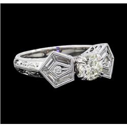 1.37 ctw Diamond Ring - 18KT White Gold