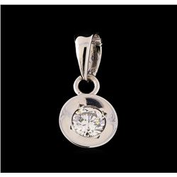 0.10 ctw Diamond Pendant - Platinum