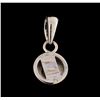 Image 2 : 0.10 ctw Diamond Pendant - Platinum