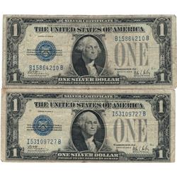 1928 $1 Silver Certificate Currency Lot of 2