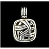 Image 2 : David Yurman Albion Diamond Pave Pendant - Silver and 18KT White Gold