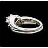 Image 3 : 0.50 ctw Diamond Wedding Set - 14KT White Gold