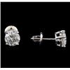 Image 2 : 1.60 ctw Diamond Stud Earrings - 14KT White Gold