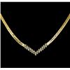 Image 2 : 0.50 ctw Diamond Necklace - 14KT Yellow Gold