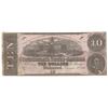 Image 1 : 1864 $10 The Confederate States of America Note T-68 CC