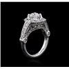 Image 3 : 14KT White Gold 1.63 ctw Diamond Ring