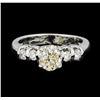 Image 2 : 1.26 ctw Diamond Ring - PLATINUM  Platinum Group