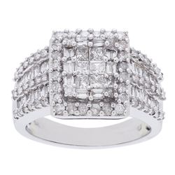 1.44 ctw Diamond Ring - 14KT White Gold