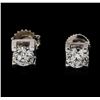 Image 1 : 0.96 ctw Diamond Earrings - 14KT White Gold
