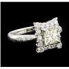 Image 1 : 1.03 ctw Diamond and Diamond Ring - Platinum