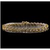 Image 1 : 7.13 ctw Diamond Bracelet - 14KT Yellow Gold