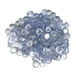 12.84 ctw Round Mixed Tanzanite Parcel