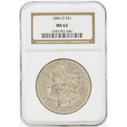 1884-O MS63 NGC Morgan Silver Dollar