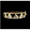 Image 1 : 1.60 ctw Diamond Bangle Bracelet - 14KT Yellow Gold