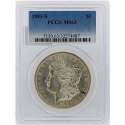 1881-S PCGS MS63 Morgan Silver Dollar