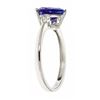 Image 2 : 2.00 ctw Tanzanite and Diamond Ring - 14KT White Gold