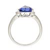 Image 3 : 2.00 ctw Tanzanite and Diamond Ring - 14KT White Gold