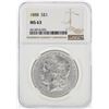Image 1 : 1888 NGC MS63 Morgan Silver Dollar