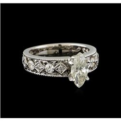 1.71 ctw Diamond Ring - 18KT White Gold