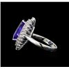 Image 3 : 14KT White Gold 3.05 ctw Tanzanite and Diamond Ring