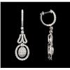 Image 2 : 1.85 ctw Diamond Earrings - 18KT White Gold