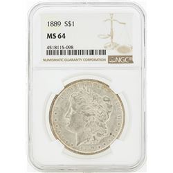 1889 MS64 NGC Morgan Silver Dollar