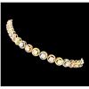 Image 2 : 3.20 ctw Diamond Bracelet - 14KT Tri Color Gold