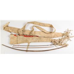 19th Century Apache Bow and Quiver