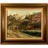 Image 1 : Buck Deer and Lake Painting