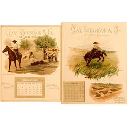 Clay, Robinson & Co. 1893 Live Stock Calendar Pages