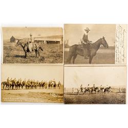 Cowboy Ranching Real Photo Post Cards