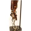 Image 2 : Cowboy Silver Bit on old Bridle w/ Glass Rosettes