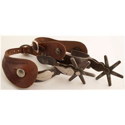 Crockett Silver Overlay Spurs