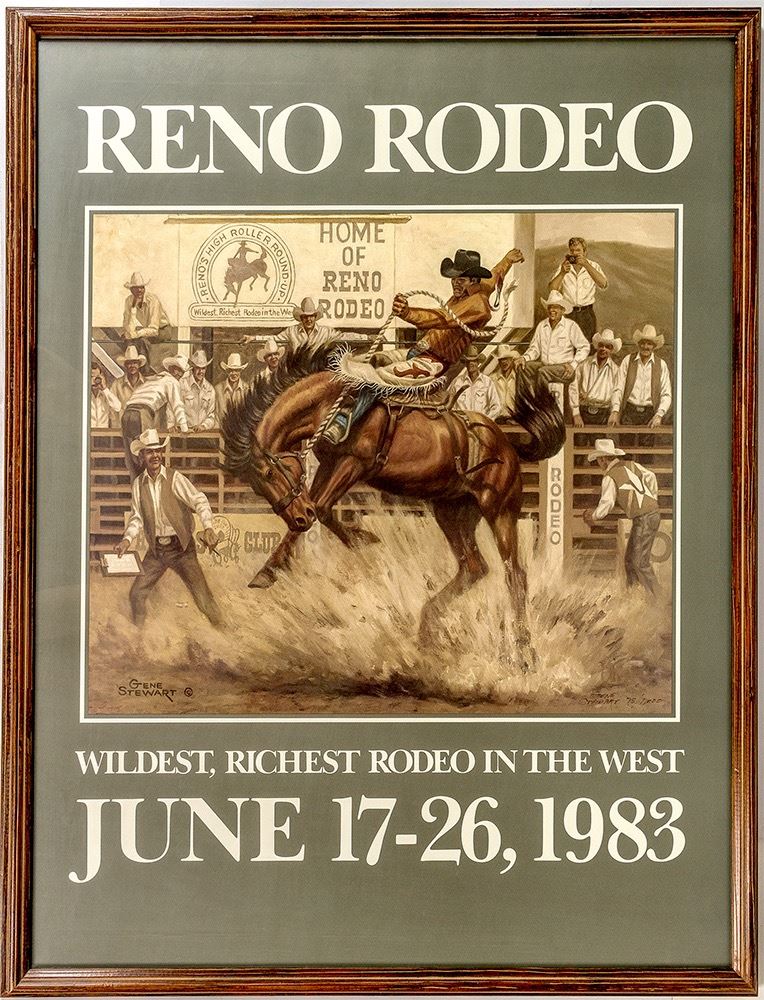 Framed 1983 Reno Rodeo Poster